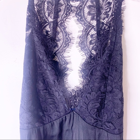 Free People Melrose Black Lace Backless Bodysuit - Picture 3 of 13